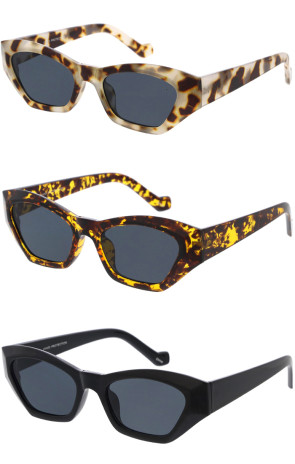 Vintage Inspired Chunky Fashion Wholesale Cat Eye Sunglasses 73mm