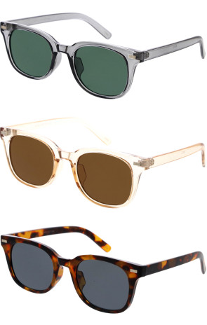 Classy Neutral Colored Horn Rimmed Wholesale Sunglasses 44mm