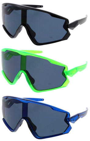Oversized Sporty Wholesale Oversize Shield Sunglasses 85mm
