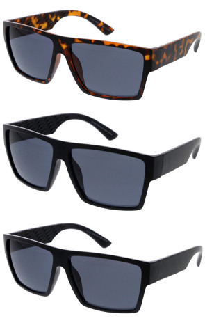 Square Neutral Colored Flat Top Wholesale Sunglasses