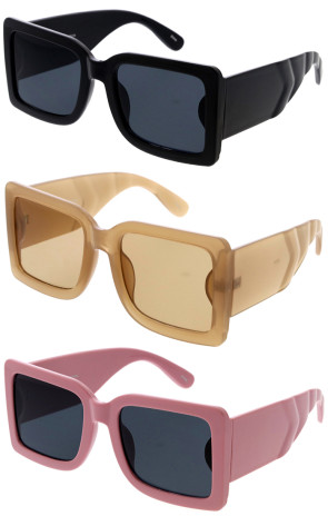 Classy Chunky Oversized Square Wholesale Sunglasses 55mm