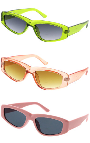 Retro Modern Glam Chunky Square Wholesale Sunglasses 55mm