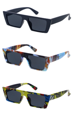 Comic Book Manga Anime Inspired Square Flat Top Cat Eye Wholesale Sunglasses