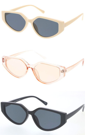 Retro Fashion 90s Plastic Frame Square Wholesale Sunglasses