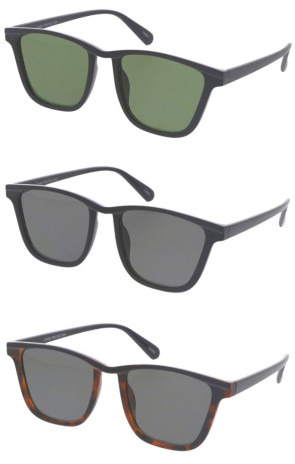 Classic Square High Temple Squared Wholesale Sunglasses