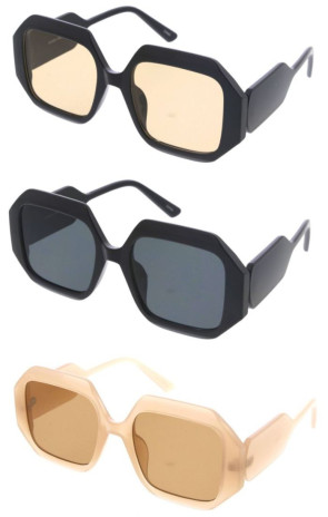 Big Chunky Plastic Frame Retro Square Wholesale Sunglasses