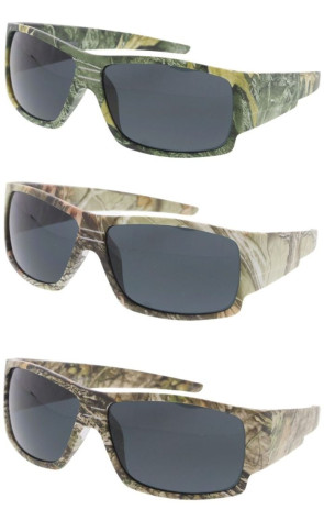 Camouflage Thick Chunky Arm Sporty Wholesale Sunglasses