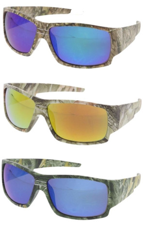 Camouflage Mens Sports Outdoor Camo Wholesale Sunglasses