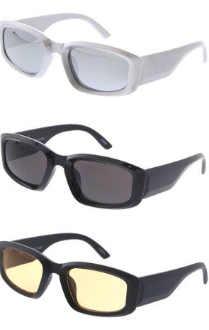 Medium Chunky Inspired Rectangle Wholesale Sunglasses