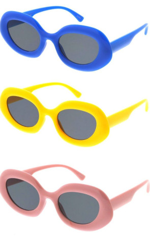 Fantastic Chunky Thick Rimmed Oval Wholesale Sunglasses