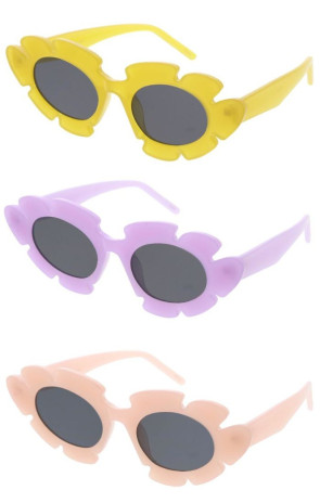 Spring Bloom Flower Petal Novelty Wholesale Sunglasses