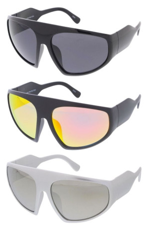 Active Oversized Chunky Tapered Arms Plastic Frame Sporty Wholesale Sunglasses