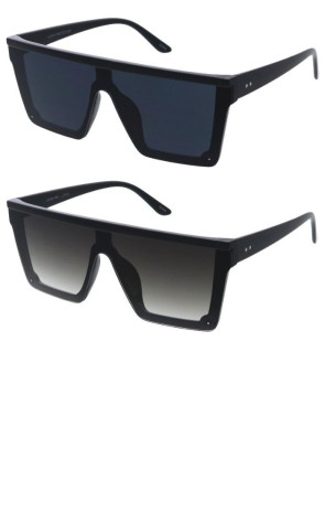 Sleek Flat Top Neutral Lens Active Shield Wholesale Sunglasses