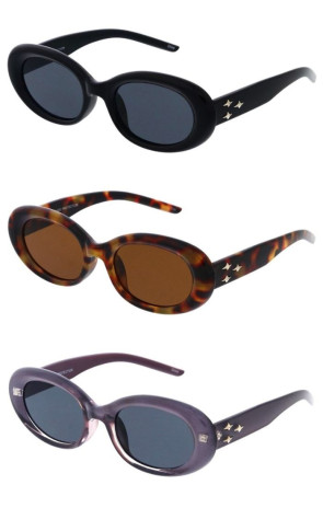 Sleek Y2K Oval Retro 00s Round Wholesale Sunglasses