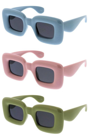 Oversized Bubble Silly Exaggerated Goofy Super Chunky Rounded Square Novelty Wholesale Sunglasses