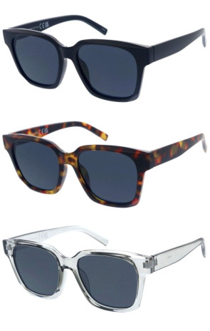 Retro Beveled Top Edge Frame Thick Rimmed Square Horn Rimmed Wholesale Sunglasses