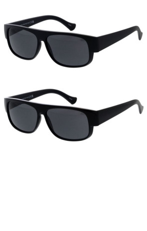 Mens Fashion Flat Top Thick Rimmed Neutral Lens Square Aviator Wholesale Sunglasses