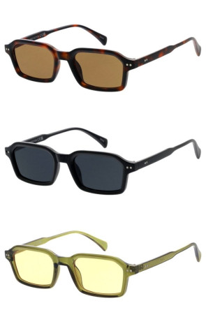 Retro Beveled Frame Square Horn Rimmed Geometric Wholesale Sunglasses