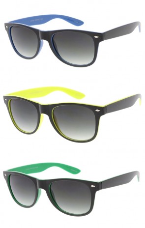 Retro Two Color Horned Rim Wholesale Sunglasses