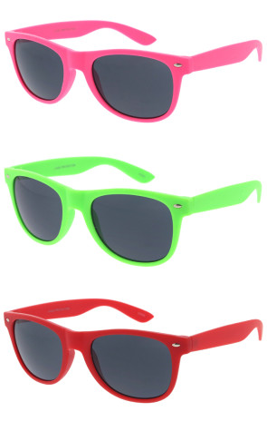 Colorful Matte Square Horn Rimmed Wholesale Sunglasses 52mm