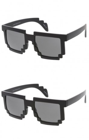 8 Bit Pixel Novelty Wholesale Sunglasses