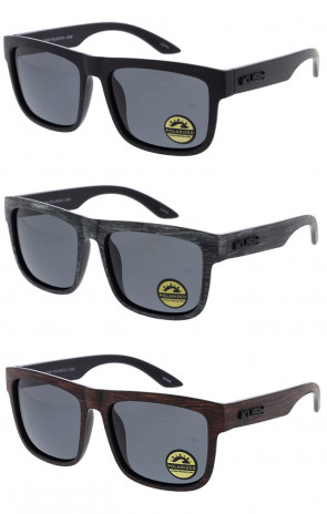 KUSH Pattern Horn Rimmed Action Sports Polarized Wholesale Sunglasses 55mm