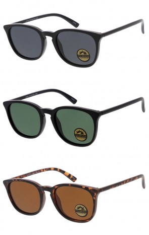 Lightweight Polarized Lens Neutral Colored Lens Horn Rimmed Wholesale Sunglasses 45mm