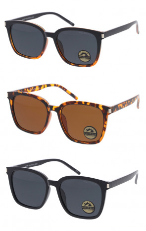 Polarized Oversized Square Horn Rimmed Wholesale Sunglasses