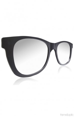 Oversized Retro Sunglasses Mirror-01 Wall Mirror - Black